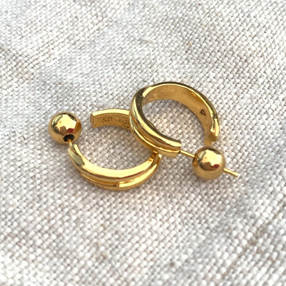 Sophie Buhai Gold Vermeil Hoop Earrings